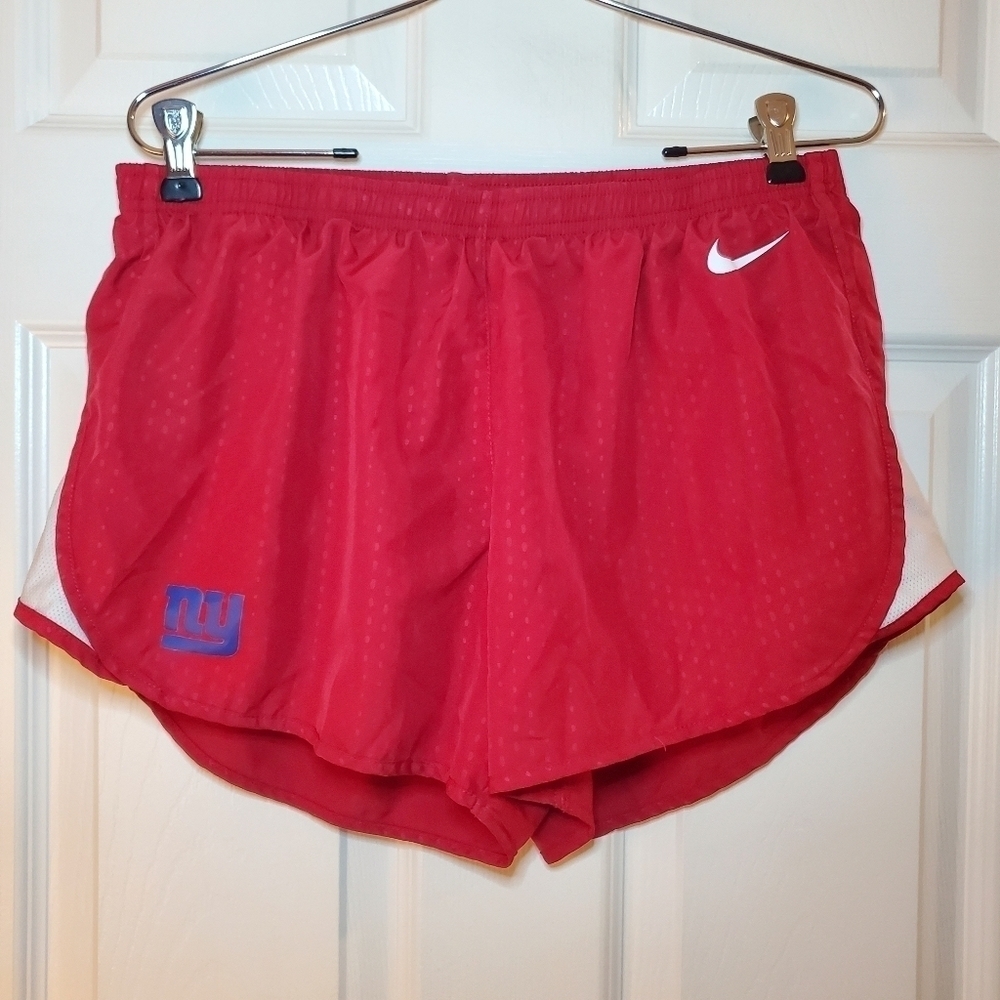Nike New York Giants Red Shorts Sz L Dri Fit Running